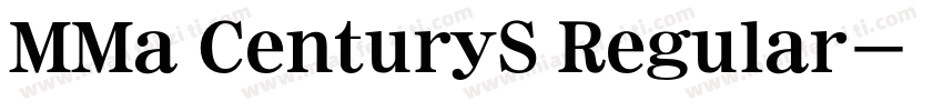 MMa CenturyS Regular字体转换